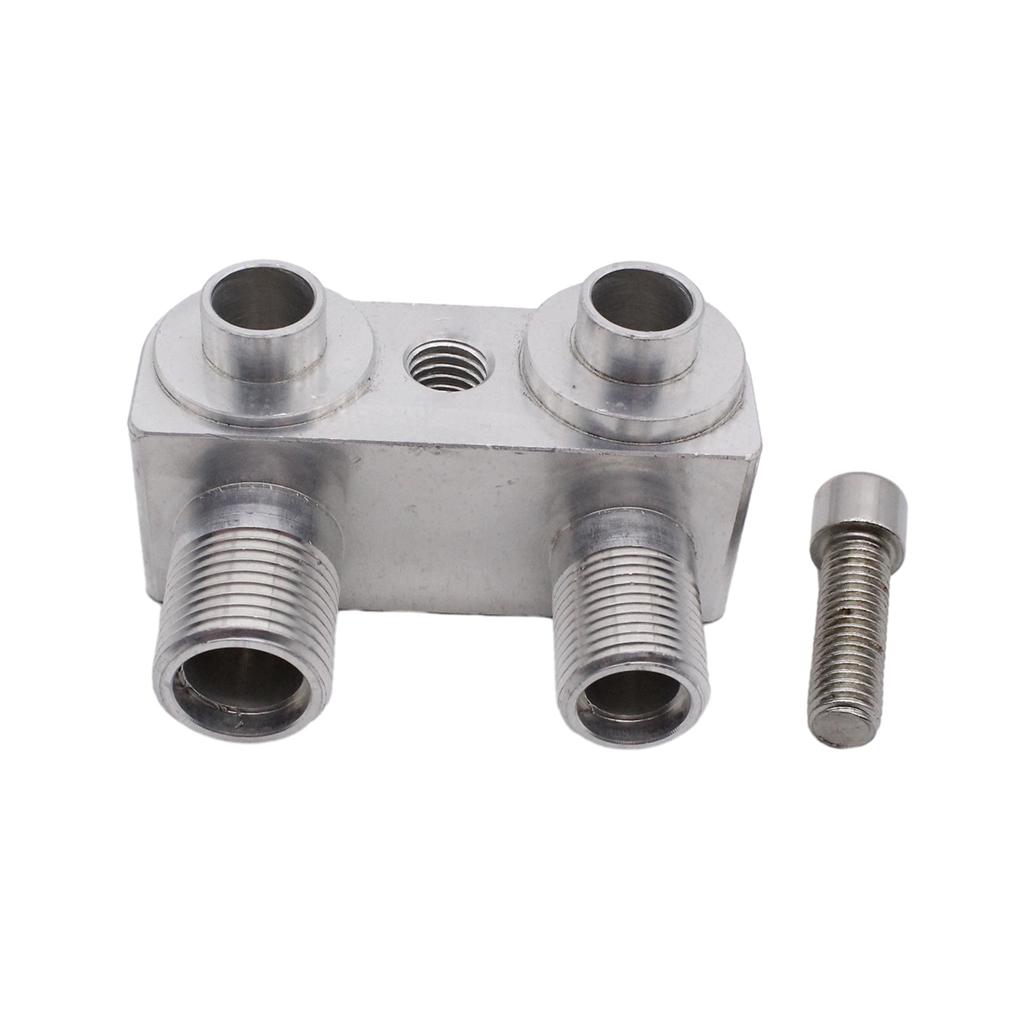 AC Compressor Adapter Fitting for LSX LS1 A/C Compressor Fitting Adapter Replacement Aluminum Polished Finish