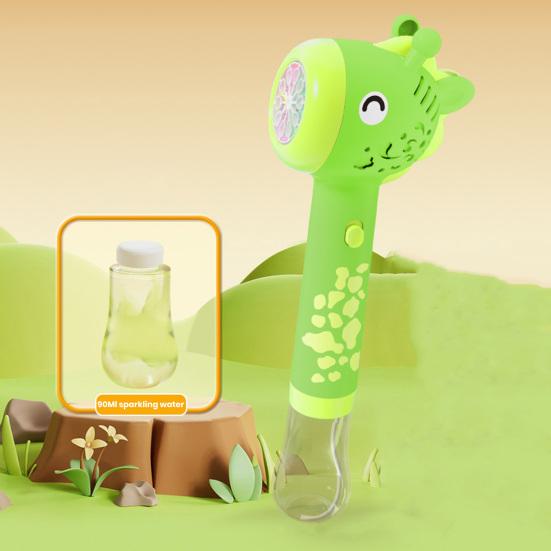 Electric Giraffe Bubble Maker Wand with Light 10 Holes Cartoon Animal