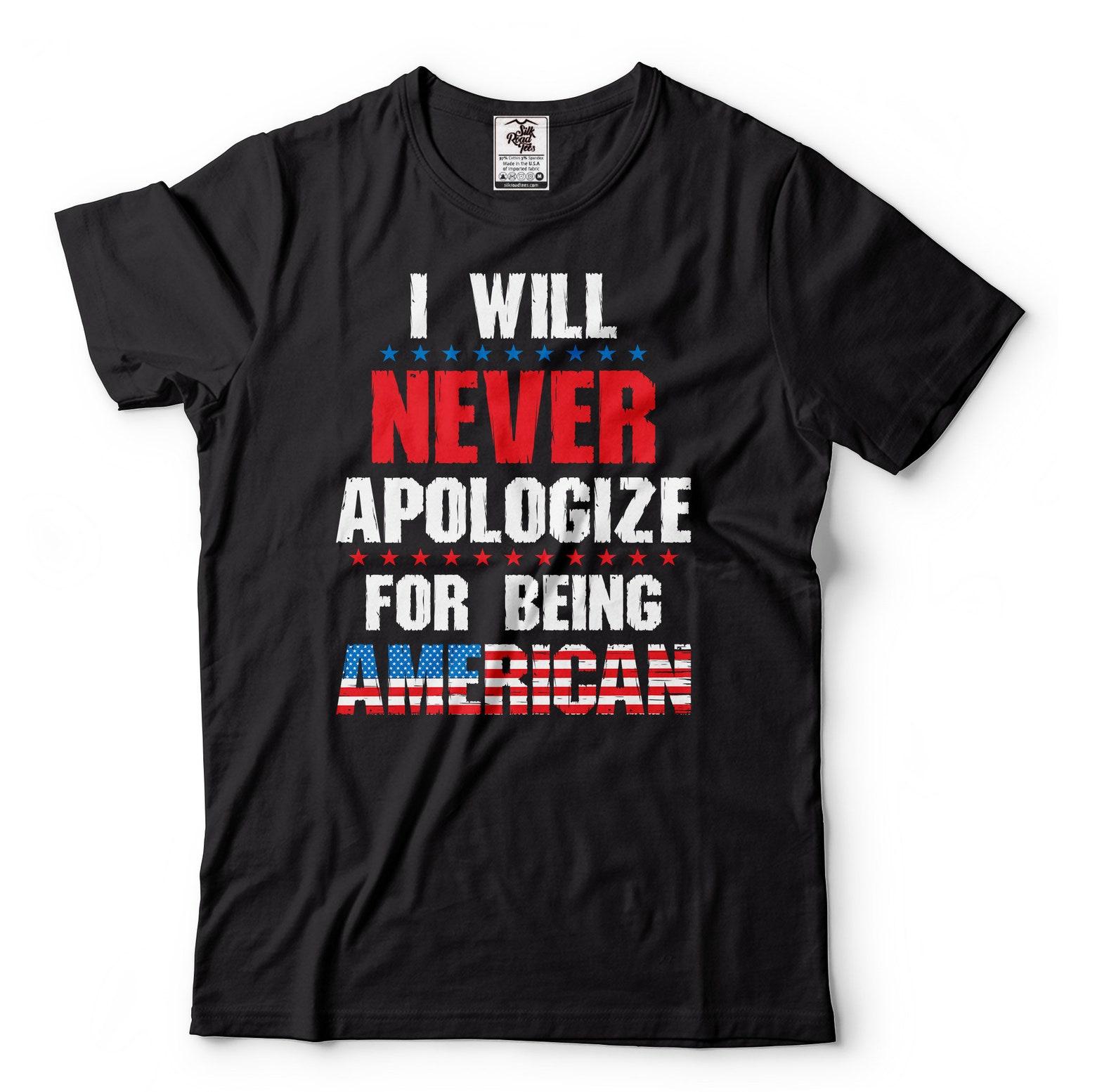 Patriotic American USA Flag T-Shirt: 4th of July Gift S