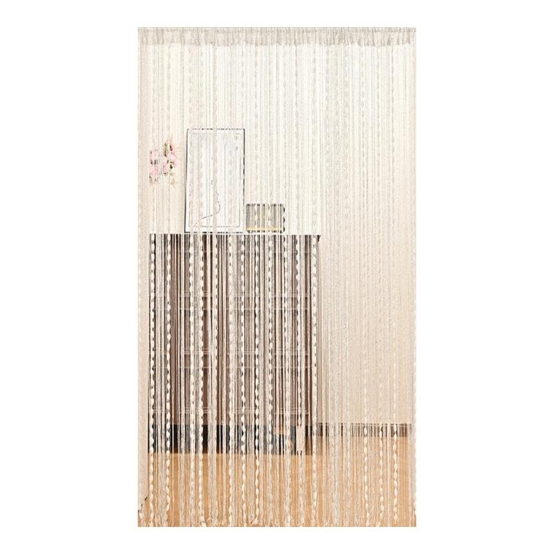 

Decorative Ball Window Curtain No tool Hanging Polyester Fabric Room Divider Panel белый