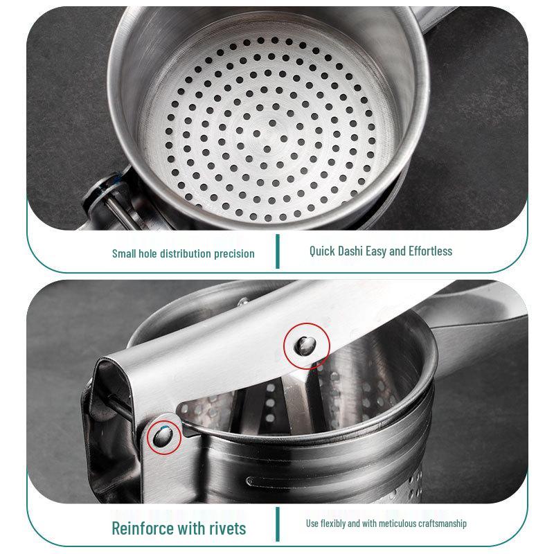 Edelstahl-Entsafter & Kartoffelstampfer für Obst und Gemüse