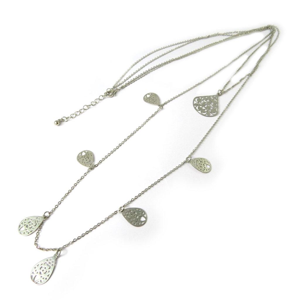 Les Trésors De Lily [N8195] - Sautoir créateur 'Carmen' argenté