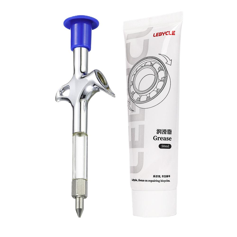 Motorcycle Bicycle Maintenance oil, Bearings Lubricant Grease & Gun, MTB Road Bike Maintenance Syringe Tool