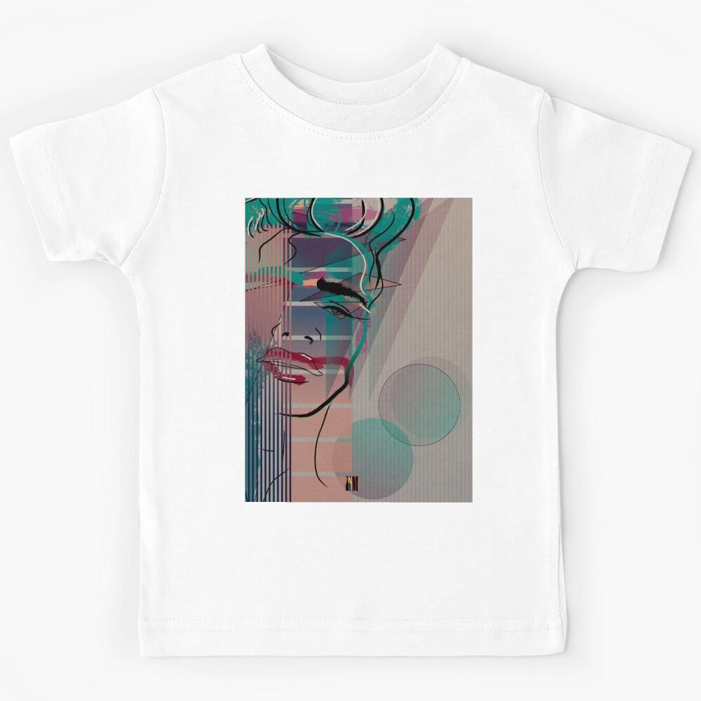 Moonlight Boy Abstract Illustration Kids T-Shirt 100