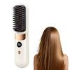 Wireless Hair Straightening Brush, 30s Fast Heat Ionic Ceramic Straightener Comb, Portable Cordless Quick Styling Tool for Travel & Daily Touch-Ups