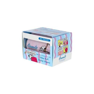 Papeterie Snoopy Rouleau Mémo Pailleté S2850630 Sun-Star Goods, Étiquette, Autocollant, Ondulé,