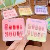 Boxed Cute Kids' Cartoon Fruit Nail Stickers - Detachable Wearable Nail Art Pieces