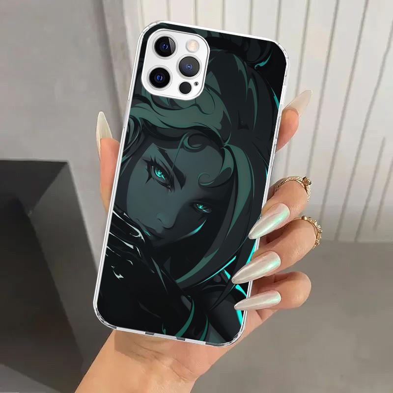 Valorant Jett Handyhülle für iPhone 17 Air 16 15 Plus 14 13 Mini 12 11 Pro Max 16E 7 8 SE 2020 Weiche Funda Druckschale 16 15 14 1