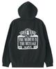 VINTAGE LABEL FACE LOGO ZIP UP SWEAT HOODIE In CHARCOAL X-girl Women's