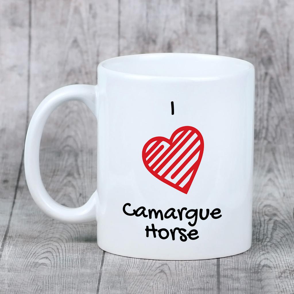Cavalo da Camargue - caneca com um cavalo, caneca fofa com gráficos, um presente com a sua foto da marca Art-Dog