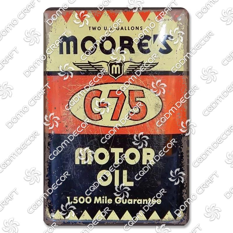 Motor Oil Poster Vintage Metal Plate Energol Oilzum Car Parts Oil Change Metal Tin Signs Wall Decor Garage Club Man Cave