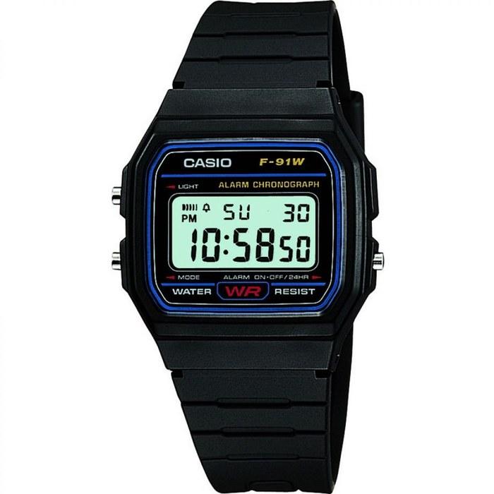Casio Digital Watch F-91W-1YER Black