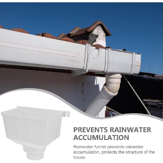 Gutter Downspout Adapter Downspout Drainage Connector Rainwater Gutter Rainwater Diverter for Outdoor Downpipe Gutter Accessory