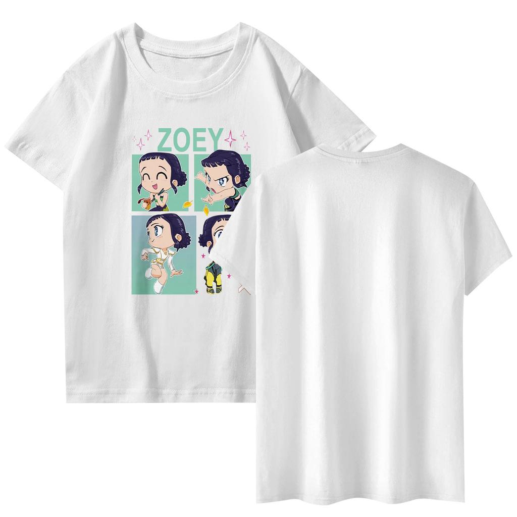 Fashionable Round Neck Short Sleeve Work Clothes Printed Tops For Womens Summer Tops