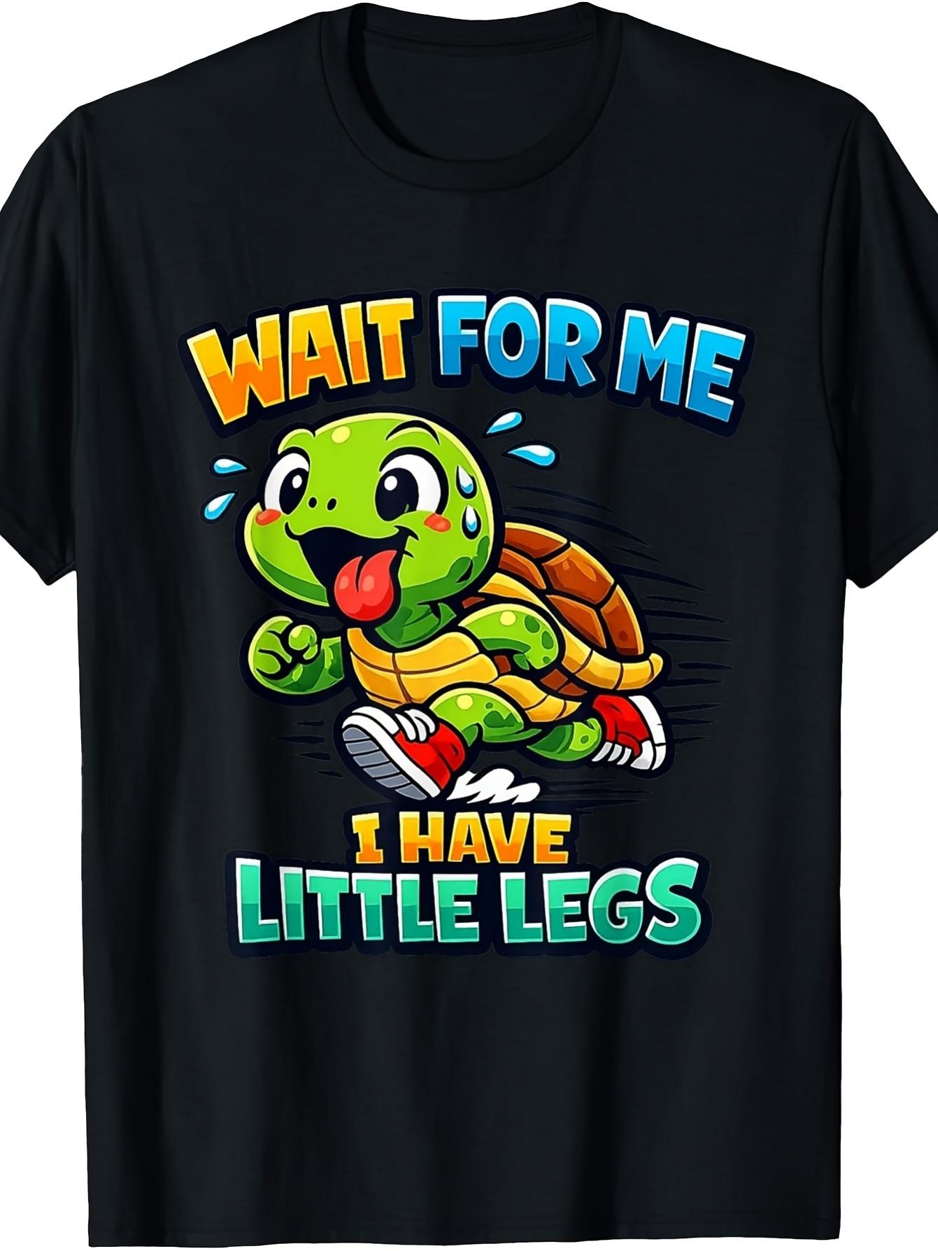 

Wait for Me I Have Little Legs Funny Memes Tee T-Shirt. 5XL різнокольоровий