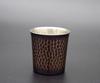 Shinkodo Japanese-made Pure Copper Sake Cup, 100ml, Purple Finish, Hammered Texture, Gift Wrapping Included.