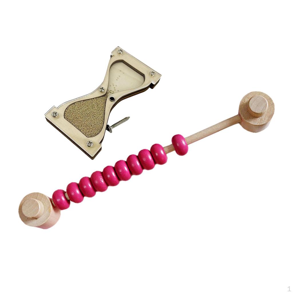 2x Busy Board Accessories Champagner B and Red Beads