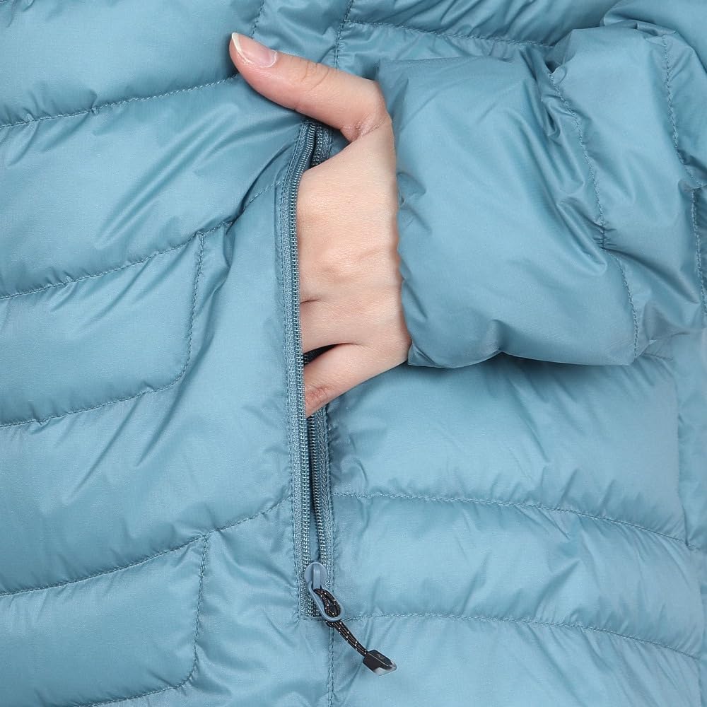 The North Face Thunder Round Neck Down Algae Size M Women's Jacket, Blue,