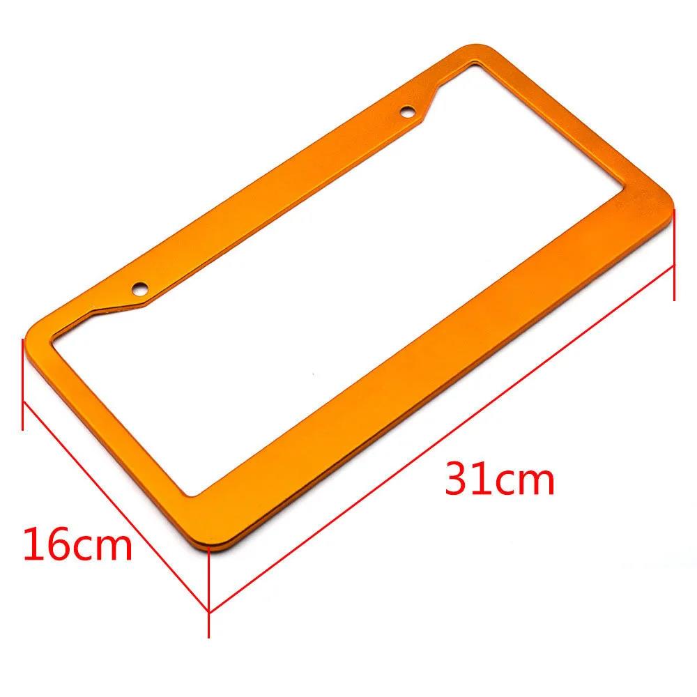 aluminum alloy License Plate Frame Holder Auto 1X USA American License Plate Covers Frames 6