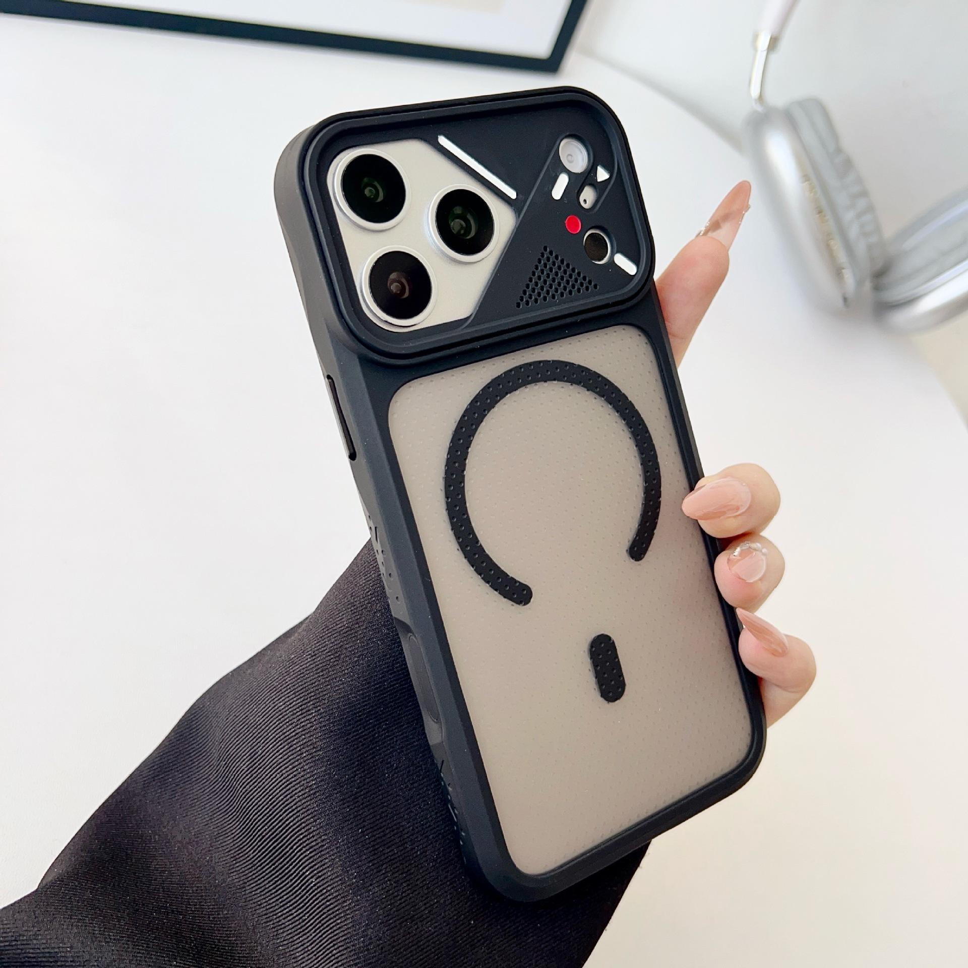 

iPhone 17 Pro Max Ice Armor Magnetic Case for 16 Pro Max with Frosted Heat Dissipation and Integrated Camera Button 16 PLUS