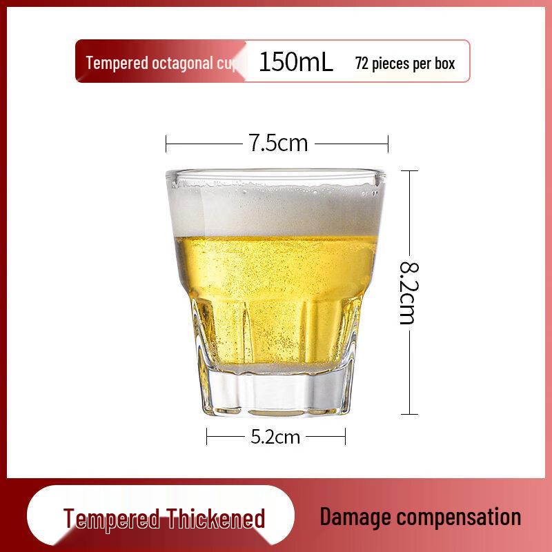 ZISIZ Tempered Glass Beer Mugs