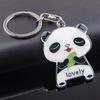 Fashion Lovely Panda Metal Keyring Keychain Car Key Holder Bag Pendant Gift