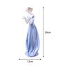 Porcelain Lady Statue Centerpiece Ornament Ceramic Girl Figurine for Living Room Shelf Fireplace Bedroom Housewarming Gift
