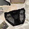 Ladies Summer Thin New Style Pure Sexy Lace Pure Cotton Crotch Low Waist Triangle Briefs