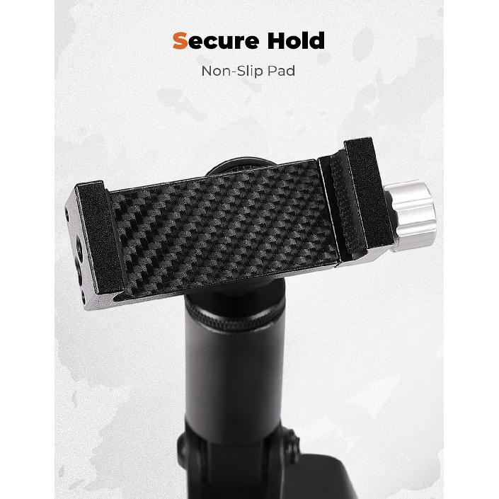 KEMIMOTO X3 Phone Mount, CNC Aluminum Dashboard 360° Adjustable Cell Phone Holder, Compatible With Can-Am Maverick X3 And MAX Models