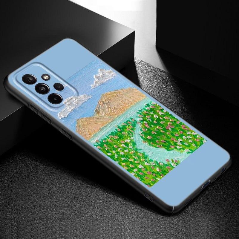Bunte Ölgemälde Handyhülle für Samsung Galaxy A21 A30 A50 A52 S A13 A22 A32 A33 A53 A73 5G A11 A12 A31 A51 A70 A71 A72