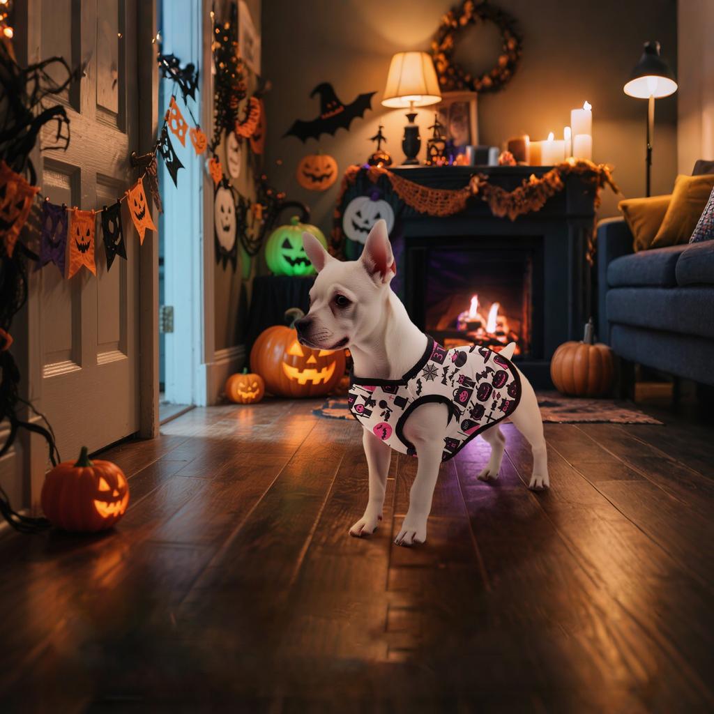 Niedliche Hundehemd Kleidung, Lustiger Feiertagsstil, Weicher und bequemer Stoff, Hundekleidung T-Shirt Unterhemd Weich für kleine und mittelgroße Hunde und Katzen