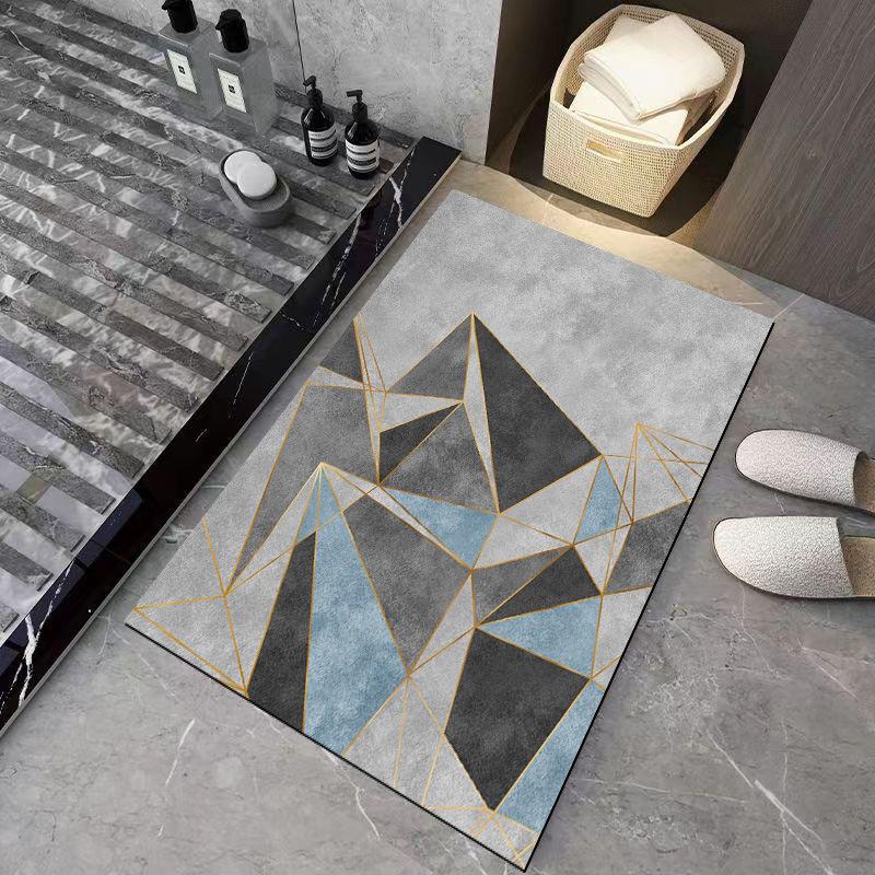 Diatomaceous Earth Absorbent Floor Mat Bathroom Toilet Rug Non Slip Entrance Mat Shower Room Door Mat Decorative Floor Mat For Home Use