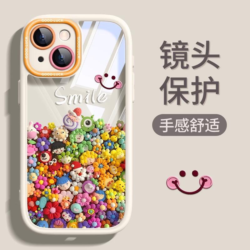 Color Doll Apple 16 Mobile Phone Case 15 New 13 Popular 16pro Transparent 12 Cartoon 11 Cute Max Anti-drop