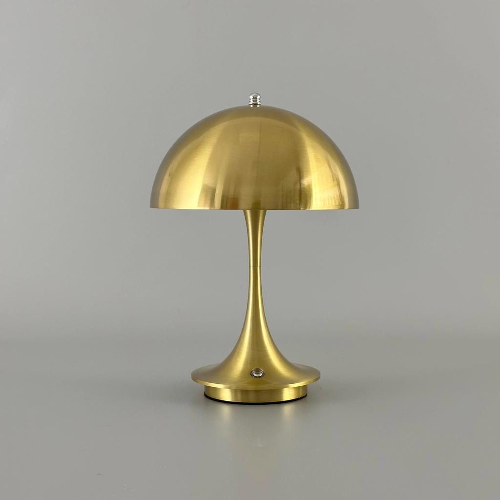 LED Mushroom Small Table Lamp Portable USB Charging Dimmable Flower Bud Lamp Bedroom Bedside Lamp