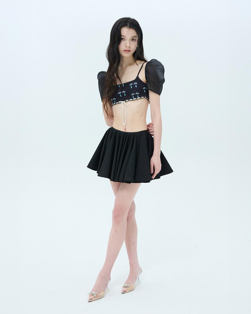 Leobyui Multi-Circle Skirt Black