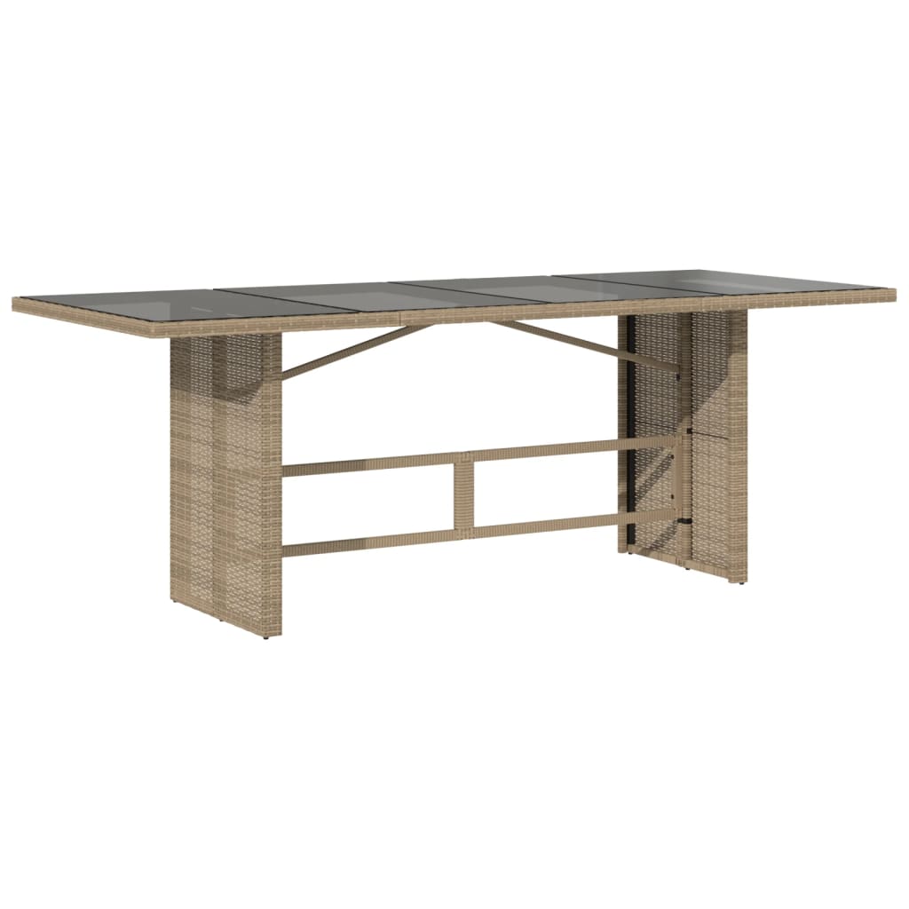 Vidaxl 7-Cz. Set di Mobili da Giardino con Cuscini, Beige, Polyrattan