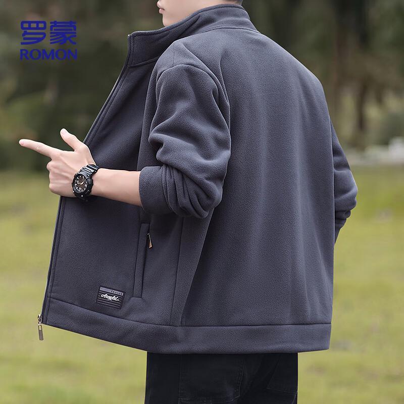 Romon Men's Z19 Fleece Lined Stand Collar Jacket