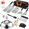 35-Piece Stainless Steel BBQ Tool Set - Outdoor Grill Spatula & Cooking Tools