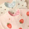 Soft Comfortable Newborns Bibs Cotton Baby Drool Bibs 4 Layer Bibs Baby Feeding Bibs Multple Pattern for Teething Infant