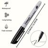 10 Fine Tip Black Permanent Markers - Waterproof, Smudge-proof, Quick Drying,bright Ink, Ergonomic Design, Perfect for Art, Office and School Supplies