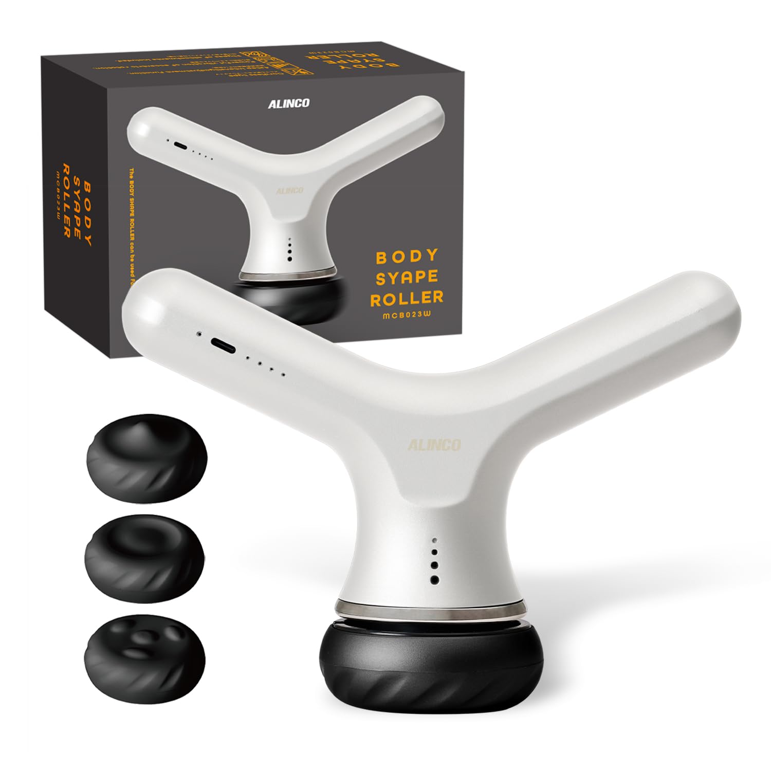 

ALINCO Body Powerful Deep Muscle 4 Intensity Attachments Wide Body Body Full Body White Roller, Vibration, Reach, Dual-Hold, Settings, Included, белый