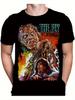 Herrarnas "Fly Man" Skräckfilmsinspirerade Tryckta T-shirt - Klassiskt Film Mönster Kortärmad Utomhusklädsel Skräckfilms T-shir...