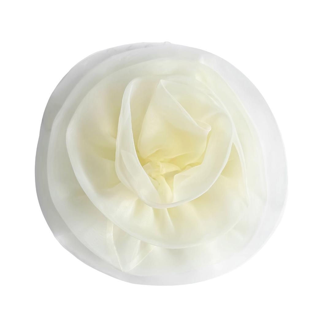 Oversized 3D Flower Brooch Handmade Flower Accessory for Clothing and Home Decors with Realistic Polyester Texture