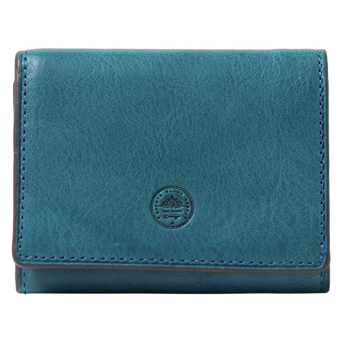 

Black Trifold Wallet Genuine Leather Minimo Blue [Dakota Label] Men s BL-627600-65