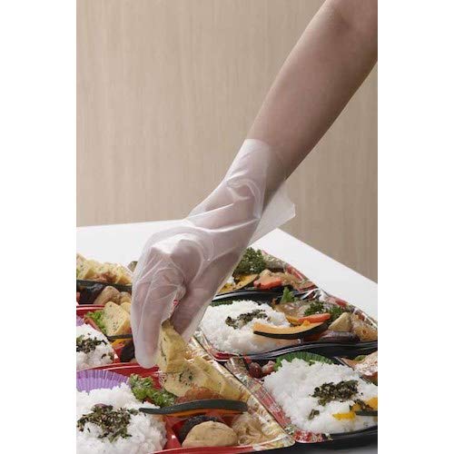Showa Gloves [Food Sanitation Law Compliant] No. 826 Polyethylene Gloves, 100 count, Small, Clear