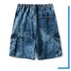 Herren Shorts Jeansshorts Vintage Lockerer Schnitt Cargo Gewaschen High Street Frühling Sommer Große Größen