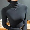 Winter Women Warm Blouse Turtleneck Pullovers Thick Bottoming Shirt for Women