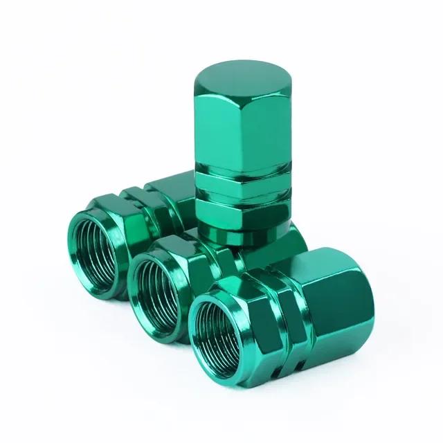 4Pcs Aluminum Tire Valve Stem Caps - Dustproof Waterproof Covers for Cars, Motorcycles & Trucks Wheel Hub Valve Core Protectors