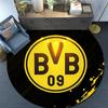 Borussia Dortmund,Round Area Rug,Carpet Rug for Living Room Bedroom Sofa Playroom Decor,Non-slip Floor Mat