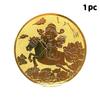 Medaille des Reichtums Goldmünze Möge Reichtum großzügig zu Ihnen kommen Dekorative Glücksmünze Für Sammler Geschenk für Freunde
